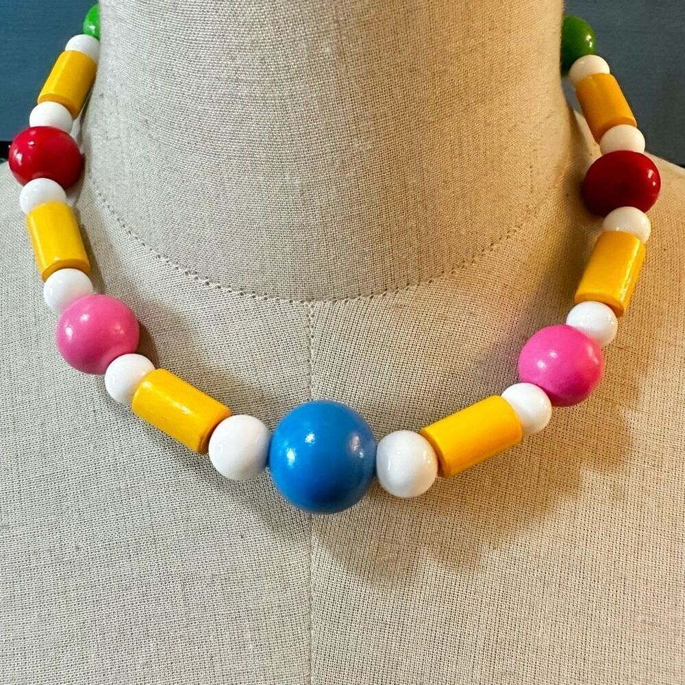 Colorful beaded necklace